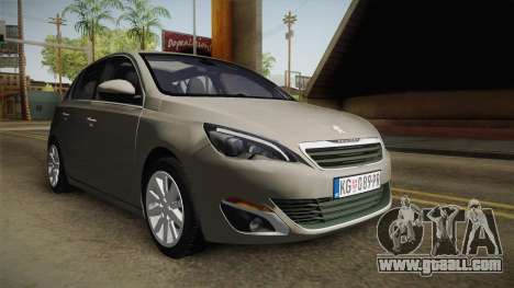 Peugeot 308 2017 for GTA San Andreas