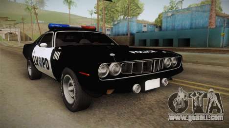 Plymouth Hemi Cuda 426 Police LVPD 1971 for GTA San Andreas