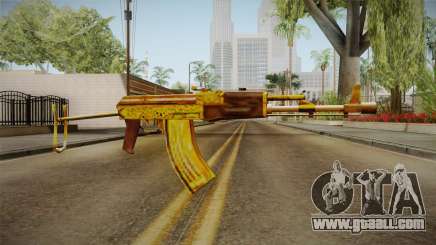 SFPH Playpark - Gold AK47 for GTA San Andreas