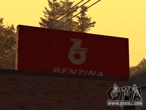 Benzina Sign for GTA San Andreas