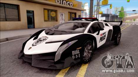 Lamborghini Veneno Police Los Santos for GTA San Andreas