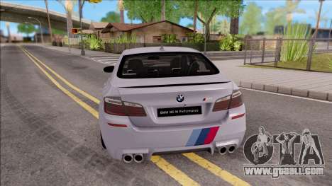 BMW M5 F10 M Performance for GTA San Andreas