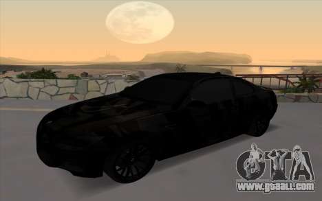 BMW M3 E92 GTR Black Camo for GTA San Andreas