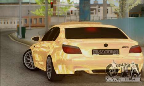 BMW M5 GOLD for GTA San Andreas