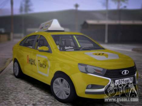 Lada Vesta Yandex Taxi (LVYT) Beta 0.1 for GTA San Andreas