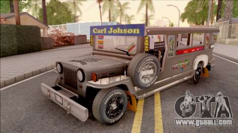 Galvanized Jeepney for GTA San Andreas
