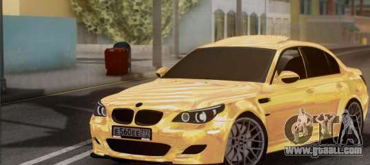 BMW M5 GOLD for GTA San Andreas