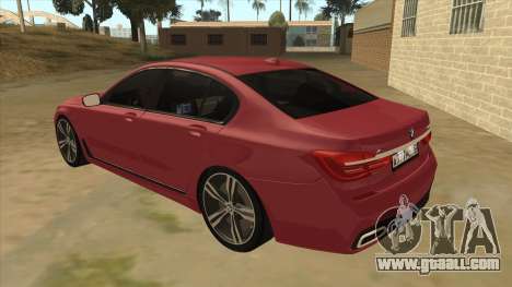 BMW 7-Series M Sport for GTA San Andreas