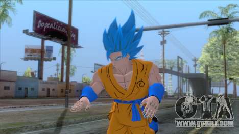 Goku SSJ2 Blue Skin for GTA San Andreas