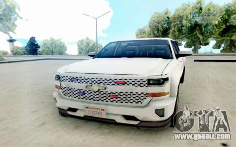 Chevrolet SIlverado 2017 Undercover Police for GTA San Andreas
