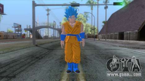 Goku SSJ2 Blue Skin for GTA San Andreas