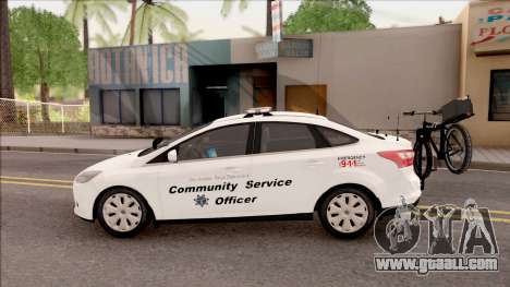 Ford Focus 2013 Community Service Officer for GTA San Andreas