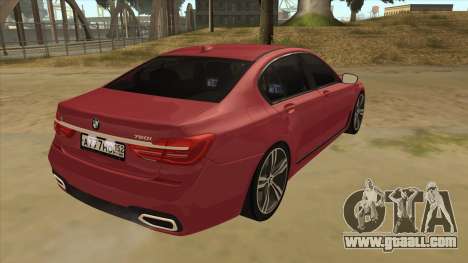 BMW 7-Series M Sport for GTA San Andreas