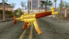 Gold MP5 for GTA San Andreas