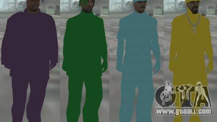 Colored Ghetto Skin Pack for GTA San Andreas