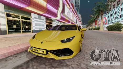 Lamborghini Huracan Dubai for GTA San Andreas