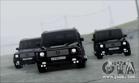 Mercedes G55 XXL for GTA San Andreas back left view