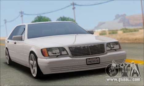 Mercedes-Benz W140 S600 TUNING for GTA San Andreas