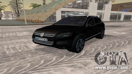 Volkswagen Touareg чёрный for GTA San Andreas