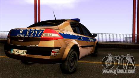 Renault Polskiej Policji for GTA San Andreas