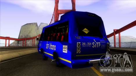 Microbus Chevrolet (SITP De Bogota) for GTA San Andreas