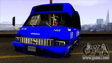 Microbus Chevrolet (SITP De Bogota) for GTA San Andreas