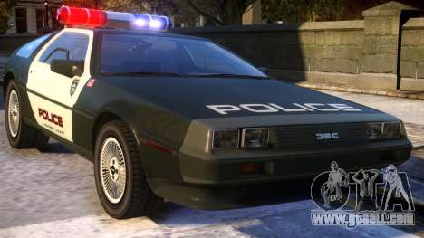 DeLorean DMC-12 Police for GTA 4