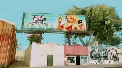 GTA 5 Girl Poster Billboard for GTA San Andreas