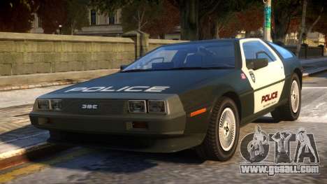 DeLorean DMC-12 Police for GTA 4
