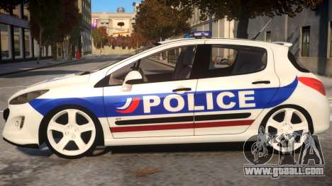 Peugeot 308 GTi Police Nationale for GTA 4
