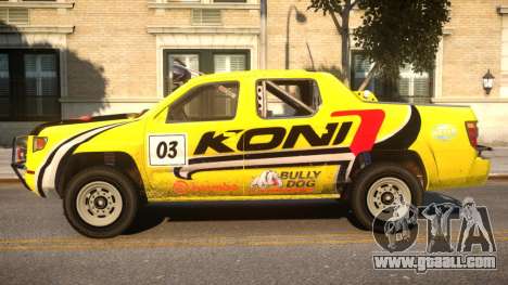 Honda Ridgeline Koni for GTA 4