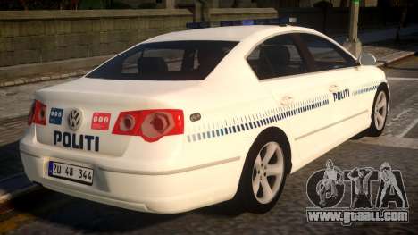Volkswagen Passat Danish Police for GTA 4