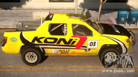 Honda Ridgeline Koni for GTA 4
