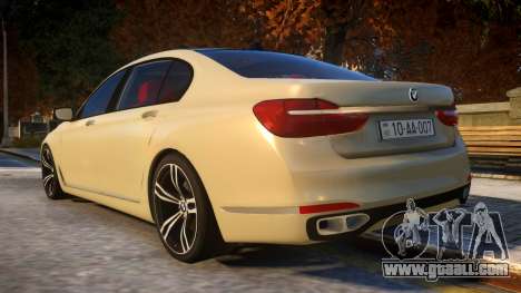 2016 BMW 7-series G12 Long for GTA 4