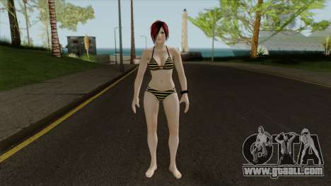 DOAX3 Mila Macchiato Bikini (Emo Hairstyle) for GTA San Andreas