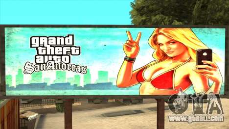 GTA 5 Girl Poster Billboard for GTA San Andreas