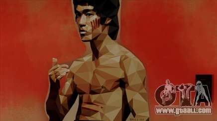 Bruce Lee Art Wall for GTA San Andreas