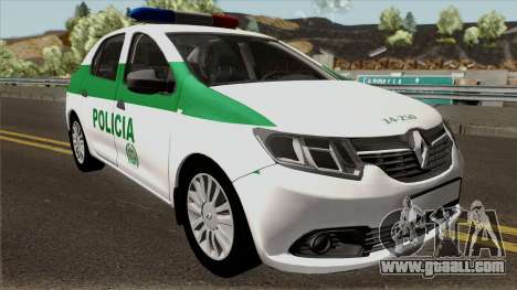 Renault Logan Policia Colombia for GTA San Andreas