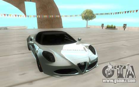 Alfa Romeo 4C 15 for GTA San Andreas