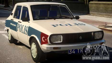 Renault 12 Turkish Police v.2 for GTA 4