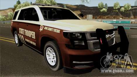 Chevrolet Tahoe 2015 Bone County Police for GTA San Andreas