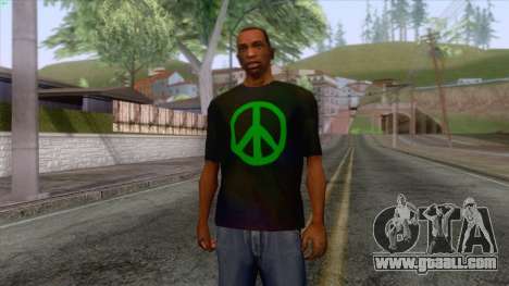Hippie T-Shirt 1 for GTA San Andreas