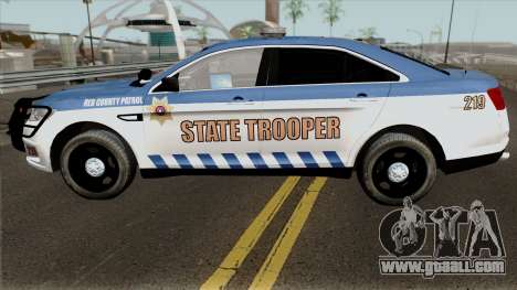 Ford Taurus 2013 Red County Police for GTA San Andreas