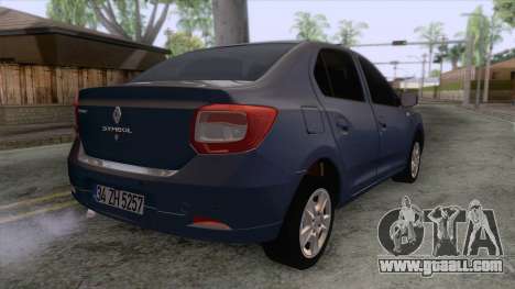 Renault Symbol 2013 Touch for GTA San Andreas