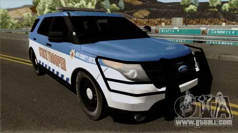 Ford Explorer 2016 Red County Police for GTA San Andreas