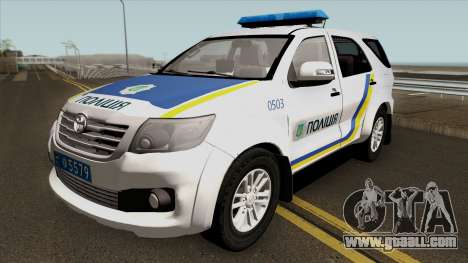 Toyota Fortuner Police Of Ukraine for GTA San Andreas
