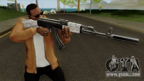 AK-47 Grey Chrome for GTA San Andreas