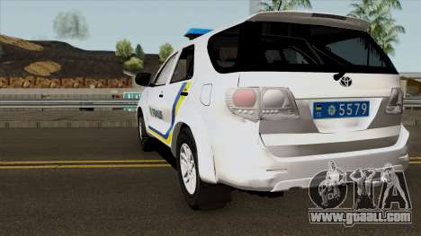 Toyota Fortuner Police Of Ukraine for GTA San Andreas