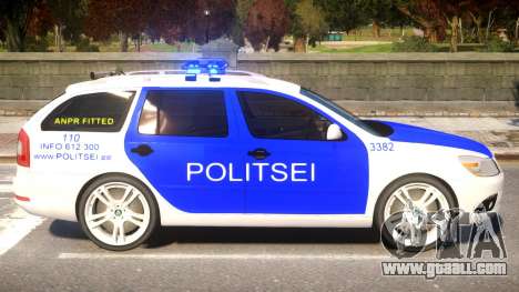 Estonian Police Skoda Octavia RS Combi 2010 for GTA 4