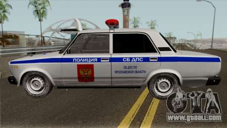 VAZ-2107 Police of the city of Yaroslavl for GTA San Andreas